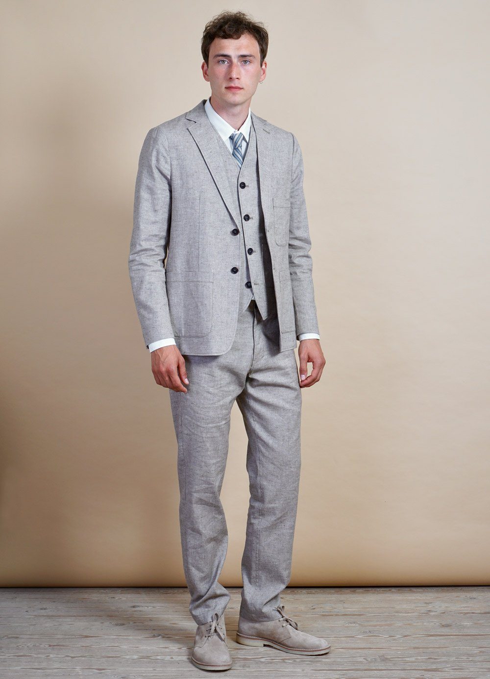 HANSEN GARMENTS - CHRIS | Two Button Classic Blazer | Beach - HANSEN Garments