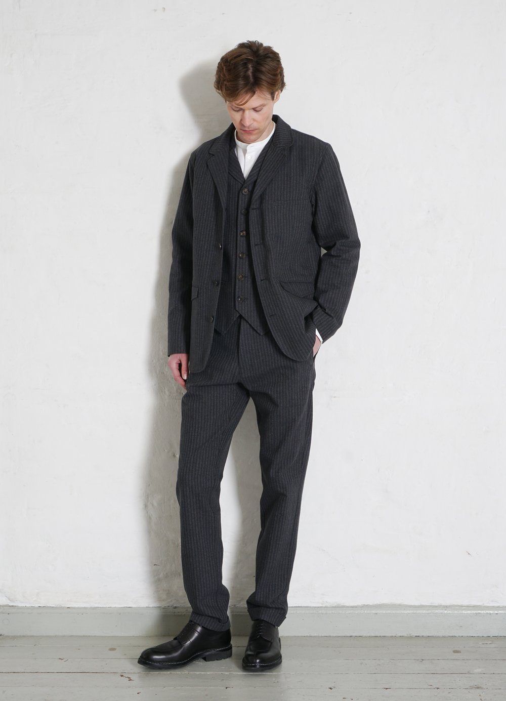 HANSEN GARMENTS - LUKAS | Blazer Jacket | Grey Pin - HANSEN Garments