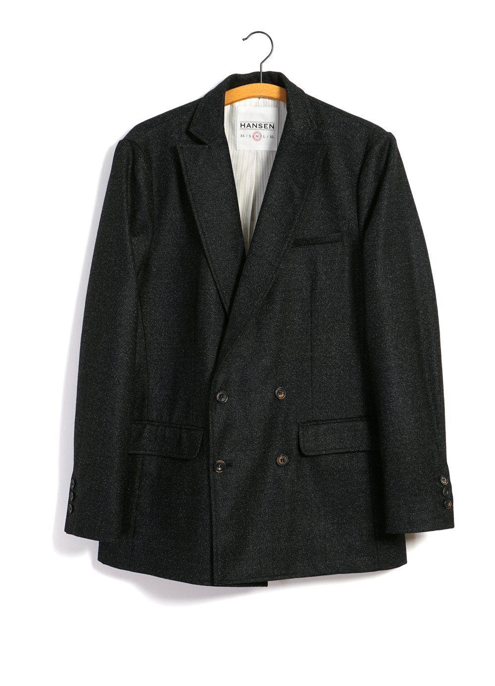 HANSEN GARMENTS - WALTER | Classic Double Breasted Blazer | Black Marble - HANSEN Garments